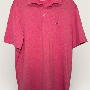 Vineyard Vines Performance Polo Pink Golf